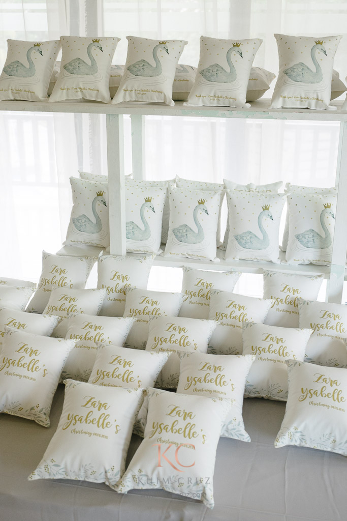 swan lake theme pillow giveaways