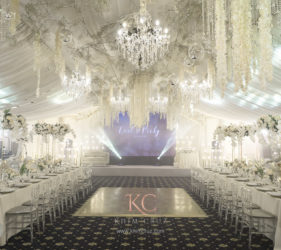 classic timeless wedding reception styling design by Khim Cruz