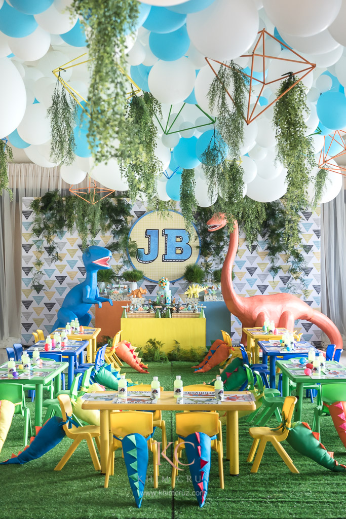 cute dinosaur birthday party davao stylist davao Khim Cruz