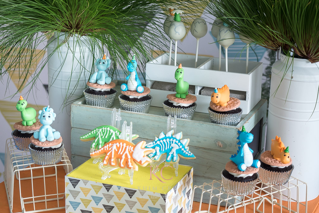 dinosaur themed dessert cupcake cookies birthday davao