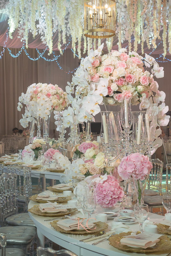 Classic Elegant Wedding tablescape by Khim Cruz