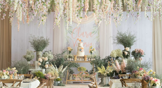 dainty french garden baptismal reception by Khim Cruz