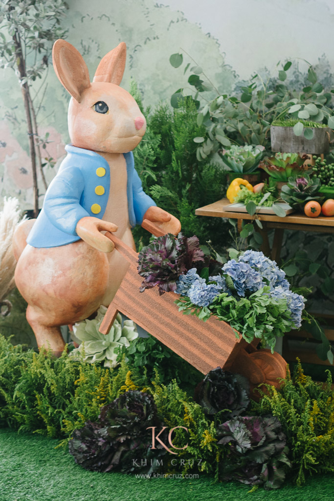 classic peter rabbit character theme garden setup by Khim Cruz