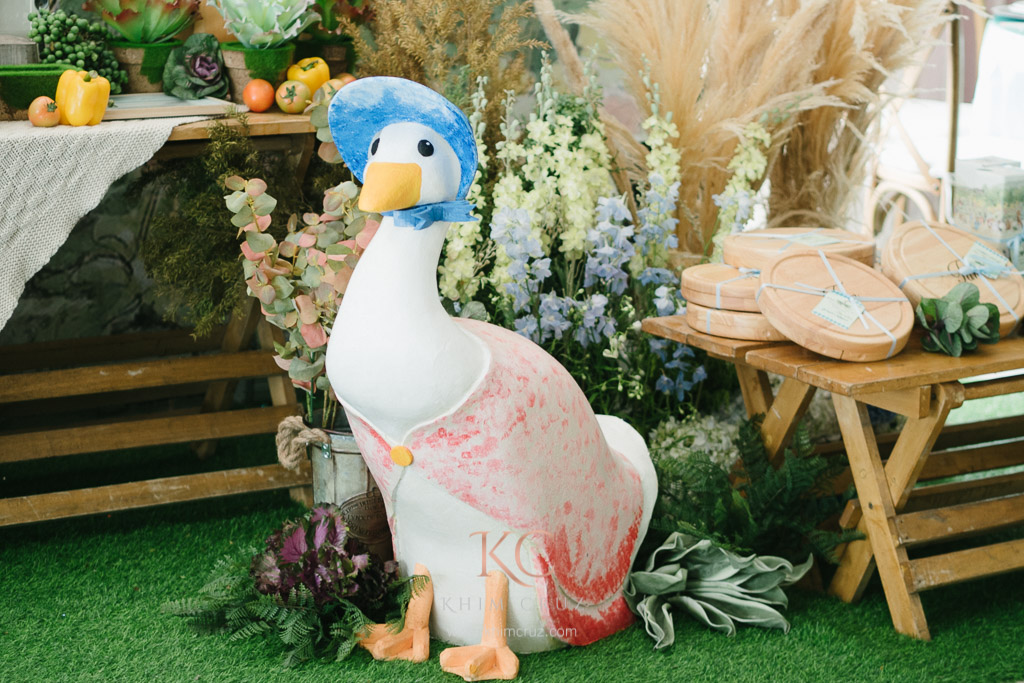classic peter rabbit mother goose garden theme setup by Khim Cruz