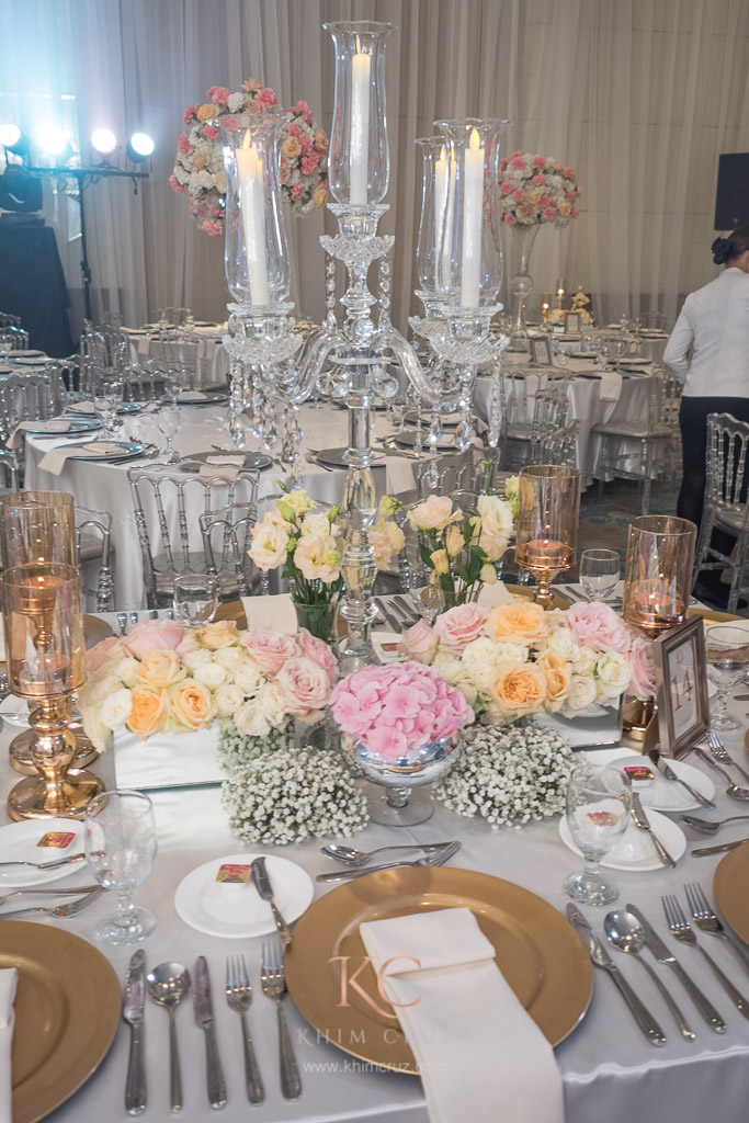 davao wedding simple elegant guest table setup