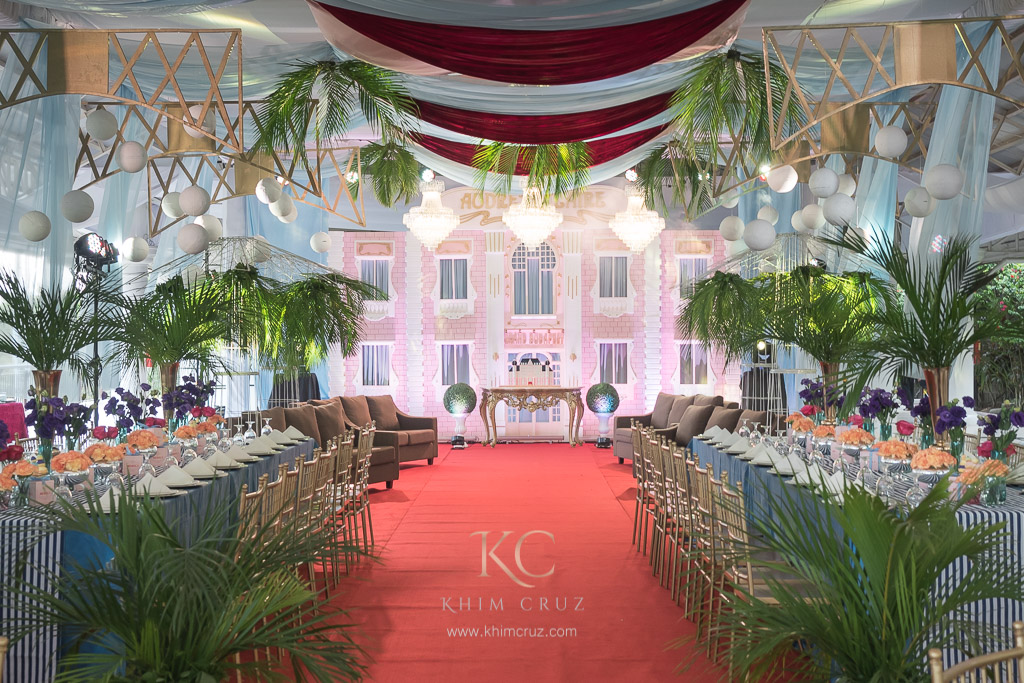 grand hotel budapest birthday reception decor styling by Khim Cruz