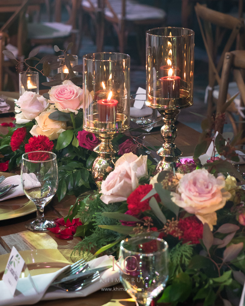 elegant rustic wedding floral design arrangement guest table centerpiece