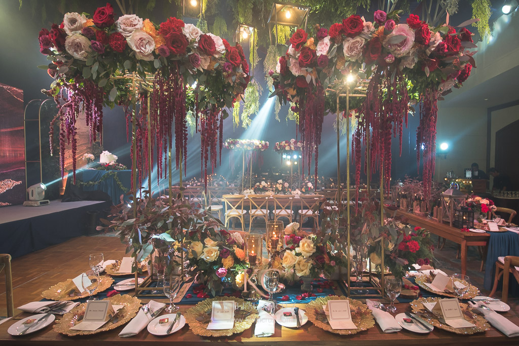 elegant rustic wedding floral installation design by Khim Cruz