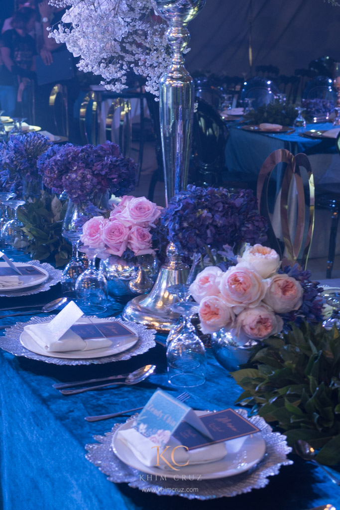 juhlia debut enchanted forest theme table setting floral design by Khim Cruz