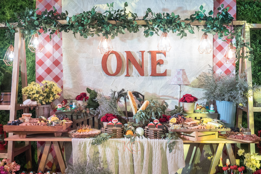 little red riding hood themed dessert setup spread by Khim Cruz