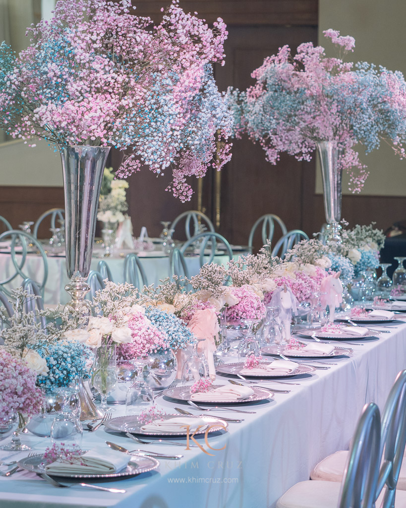 unicorn theme birthday party head table