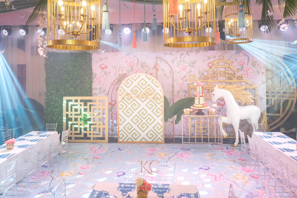 chinoiserie chic stage design styled by Khim Cruz