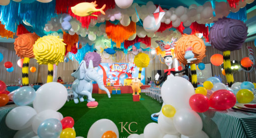 Dr. Seuss Seussville themed birthday party decor