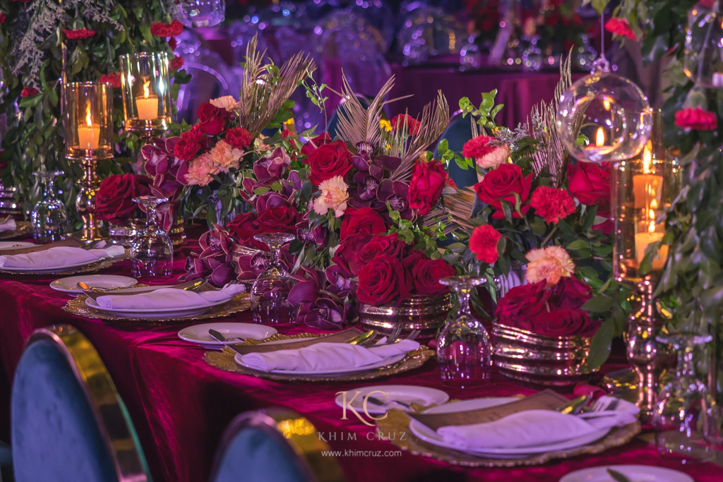 mythical forest head table floral centerpiece debut by Khim Cruz