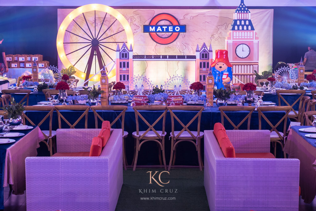 paddington bear theme birthday stage and table design by Khim Cruz