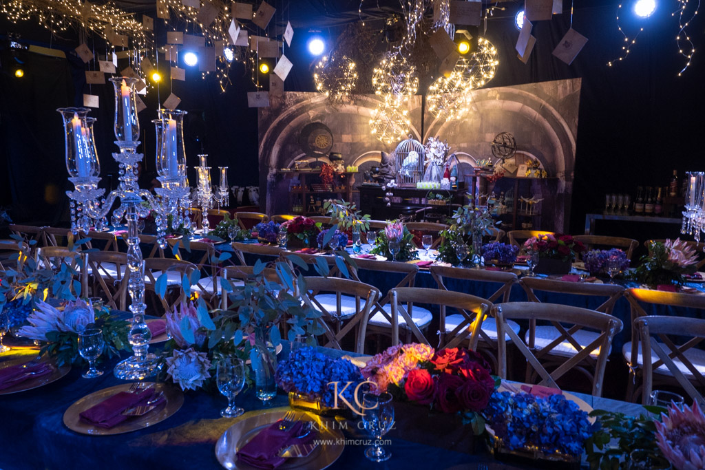 harry potter themed birthday hogwarts great feast styling by Khim Cruz