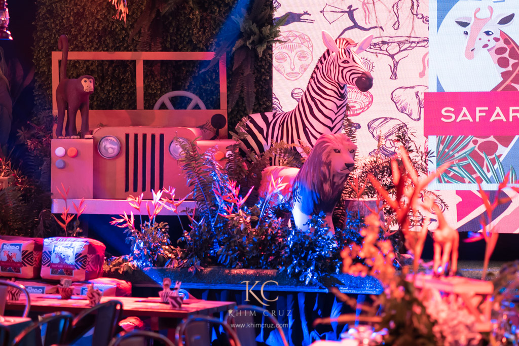 safari themed birthday stage design by Khim Cruz