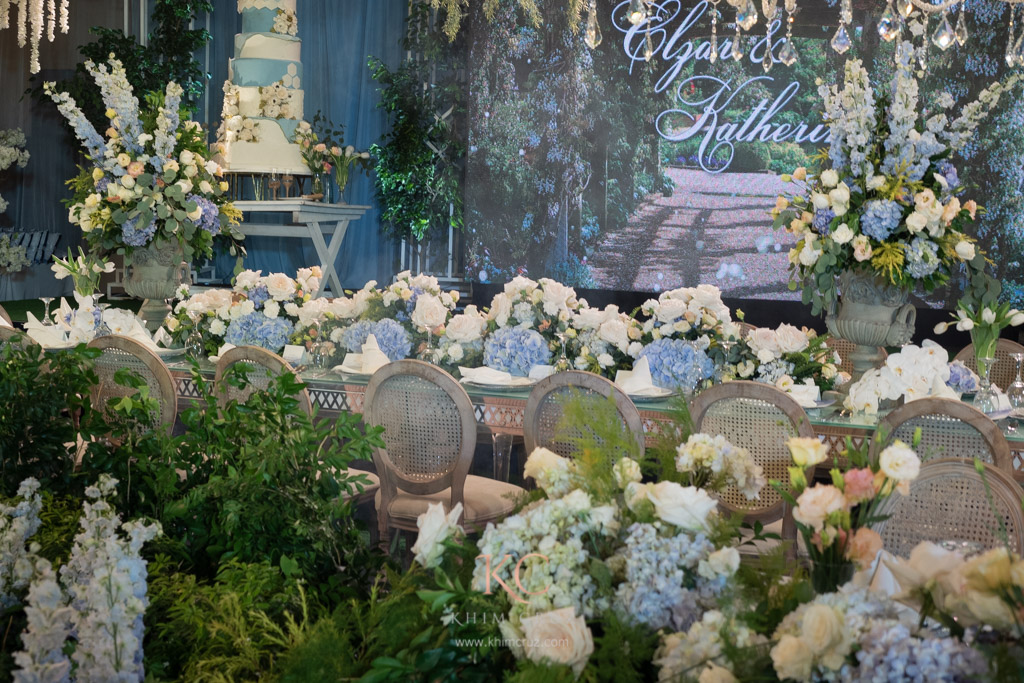 Gardens of Provence inspired wedding reception by Khim Cruz