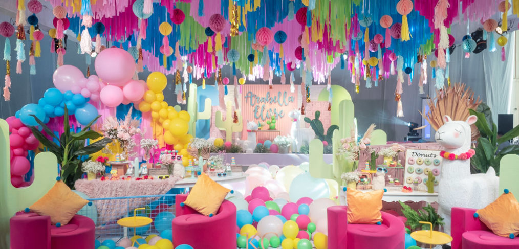 llama themed kids birthday party reception styled by Khim Cruz
