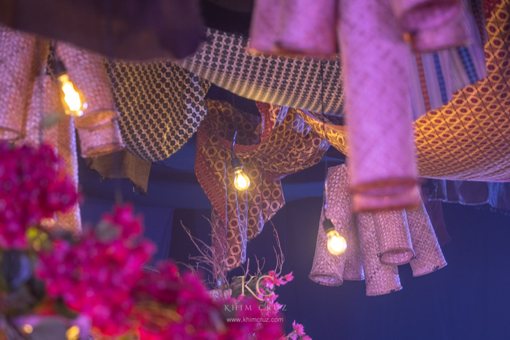Aladdin movie themed birthday Agrabah market ceiling installation by Khim Cruz