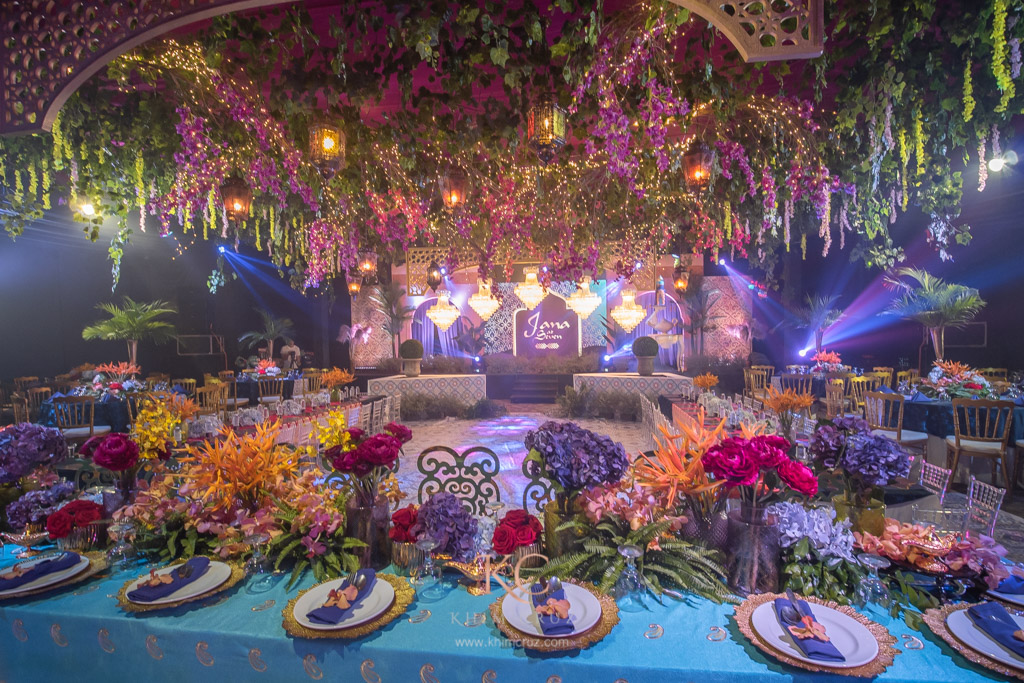 Aladdin movie themed kids birthday setup by Khim Cruz