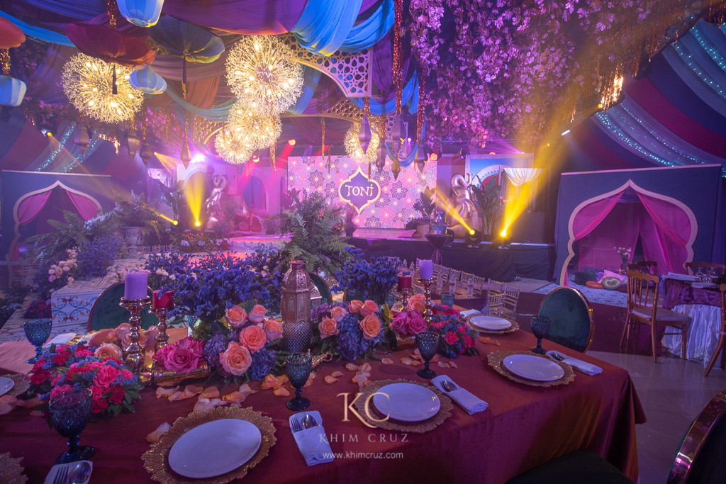 arabian nights theme kids birthday party decor styled by Khim Cruz