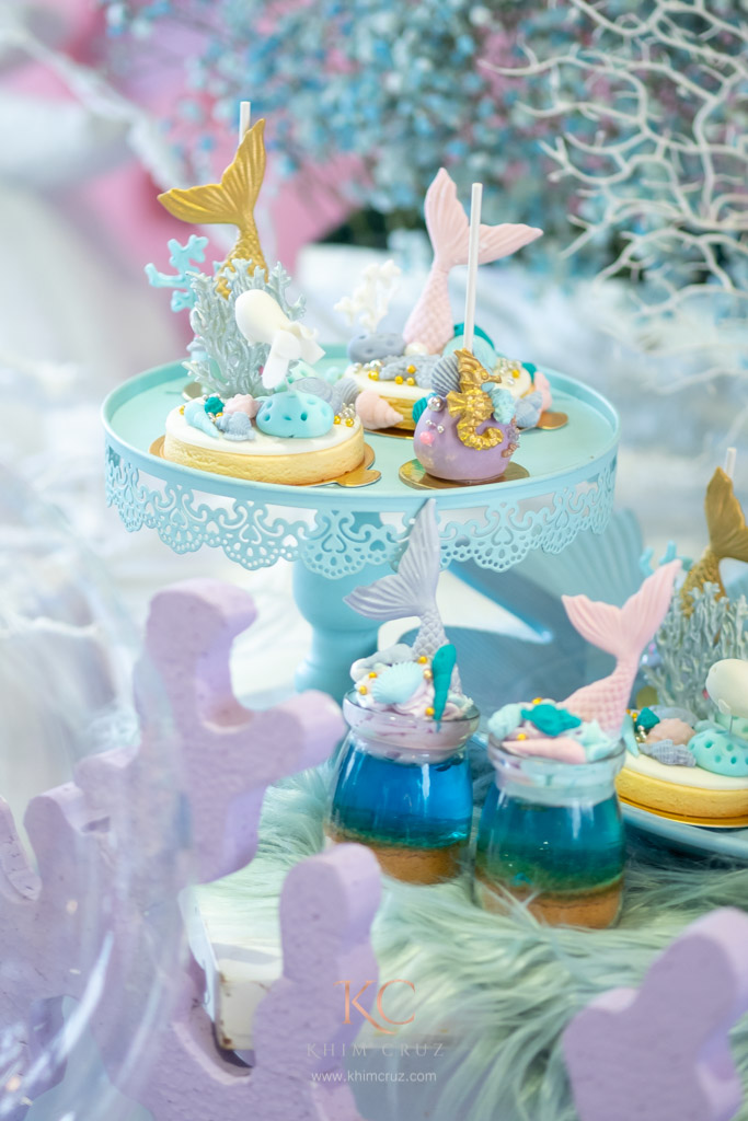 under the sea theme baptismal cookies