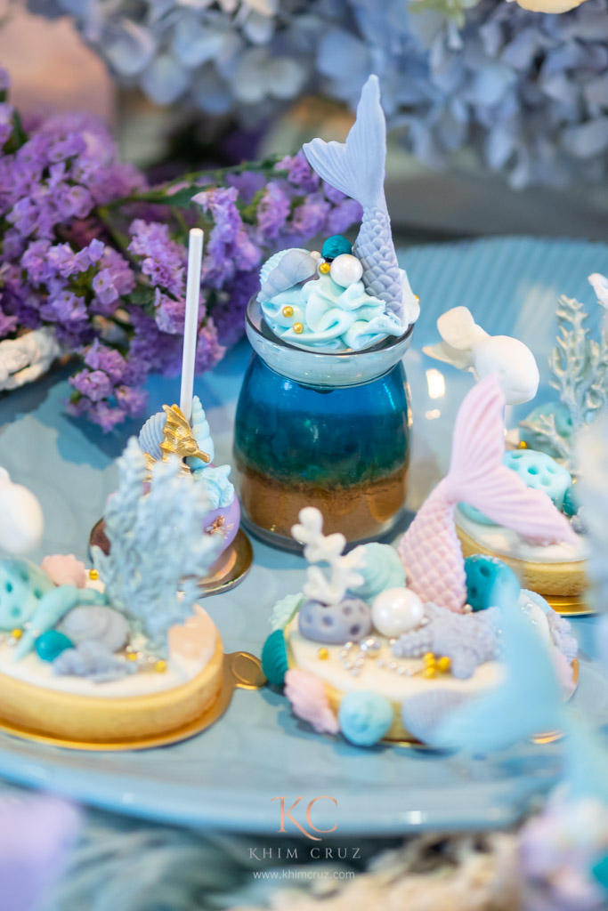 under the sea theme baptismal themed cookies