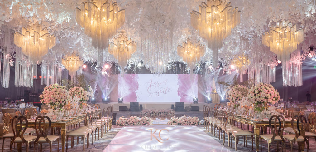 An elegant wedding reception