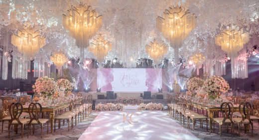 An elegant wedding reception