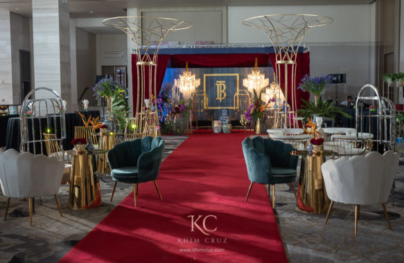 Crazy Rich Asians inspired theme debut cocktail area