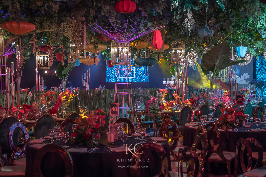 Crazy Rich Asians inspired theme debut venue design by Khim Cruz