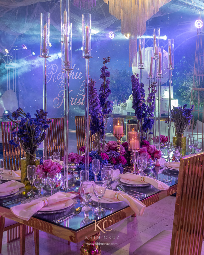 Davao travel themed wedding at The View presidential table styled by Khim Cruz