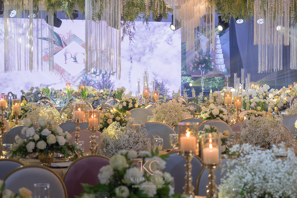 Davao classic wedding for Pjam and Gwen wedding reception decor by Khim Cruz