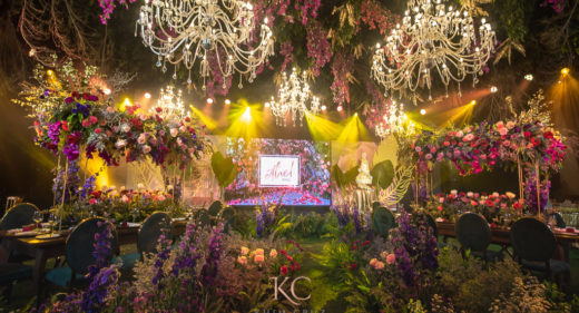 Enchanted garden themed debut