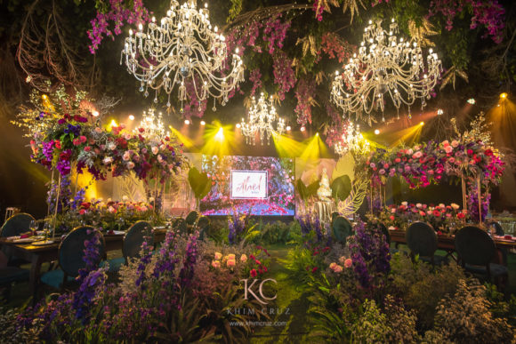 Enchanted garden themed debut