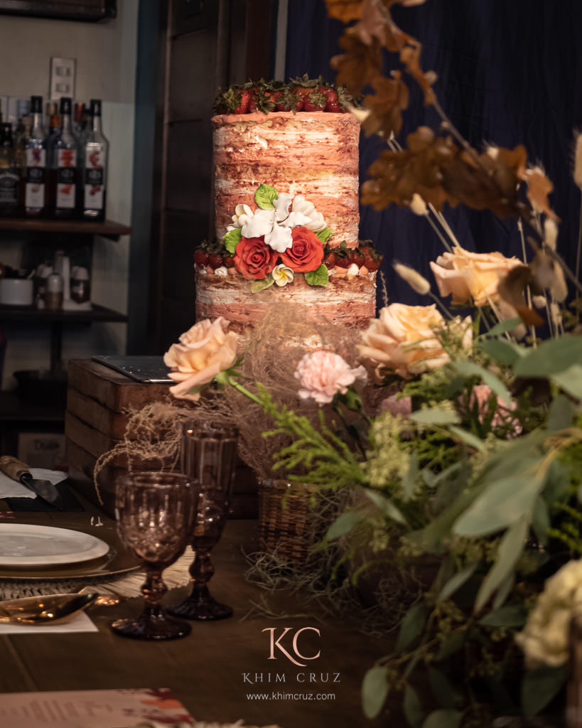 autumn boho wedding cake by Chef Patrick Co