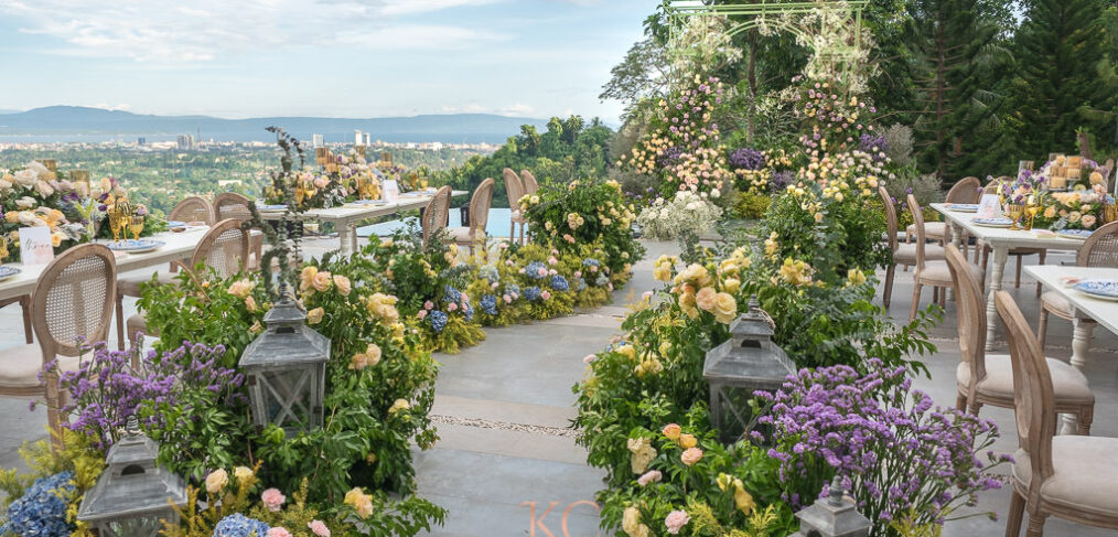 garden setup intimate wedding styled by Khim Cruz