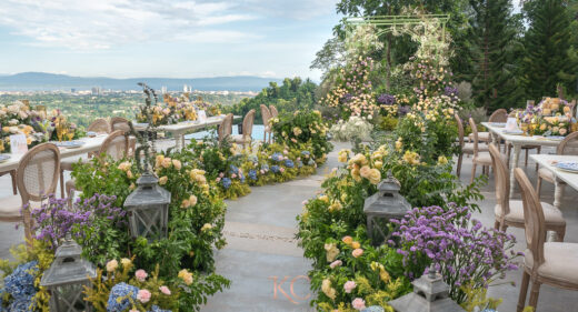 garden setup intimate wedding styled by Khim Cruz