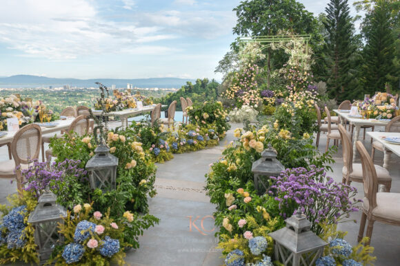 garden setup intimate wedding styled by Khim Cruz