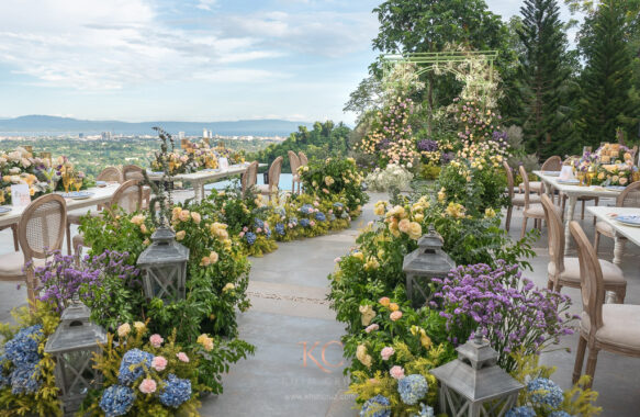 garden setup intimate wedding styled by Khim Cruz