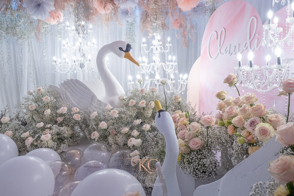 swan intimate birthday flowers styled by Khim Cruz