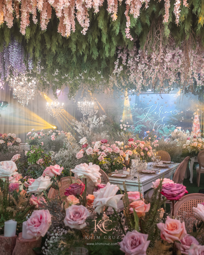 floral forest theme debut designed and styled by Khim Cruz