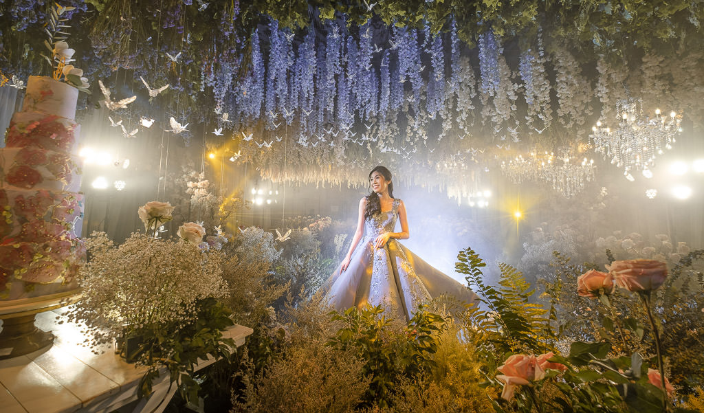 floral forest theme debut styling by Khim Cruz