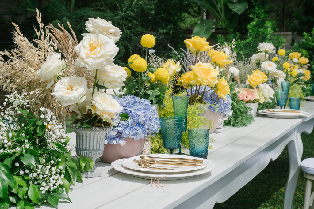 Pottery Barn inspired Birthday decor table details by Khim Cruz