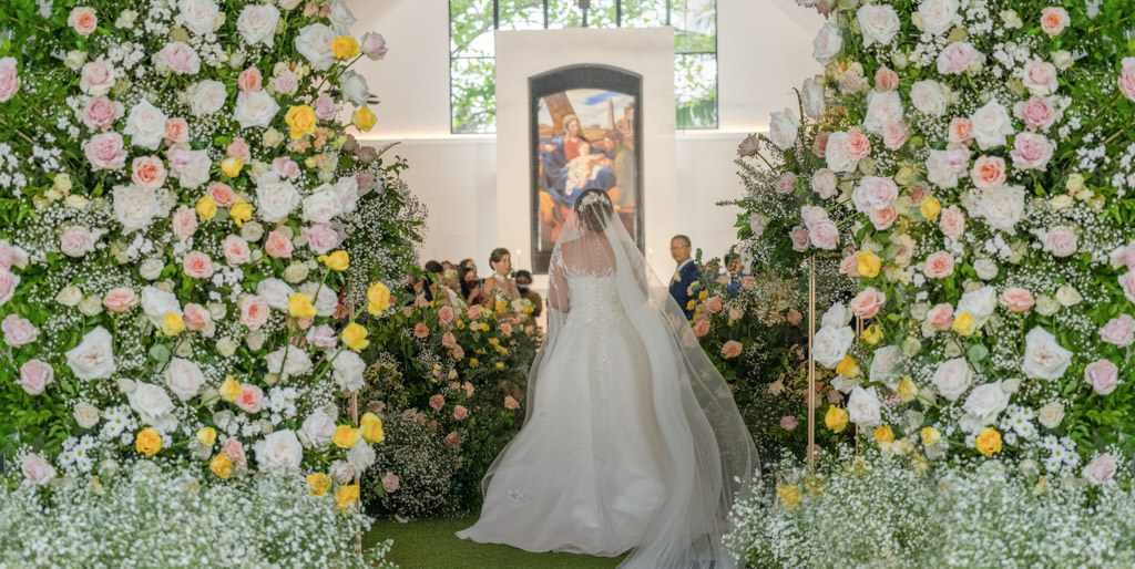 Floral garden wedding ceremony of Levi and Charlene styled by Khim Cruz