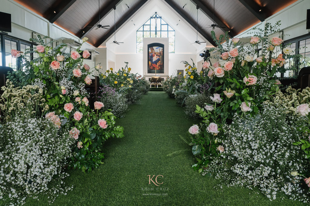 Floral garden wedding ceremony of Levi and Charlene styled by florist Khim Cruz