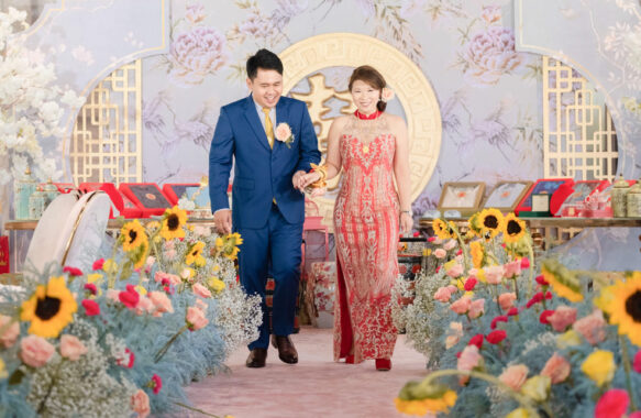 modern Chinoiserie Tinghun Chinese Engagement for Levi and Charlene couple design by Khim Cruz
