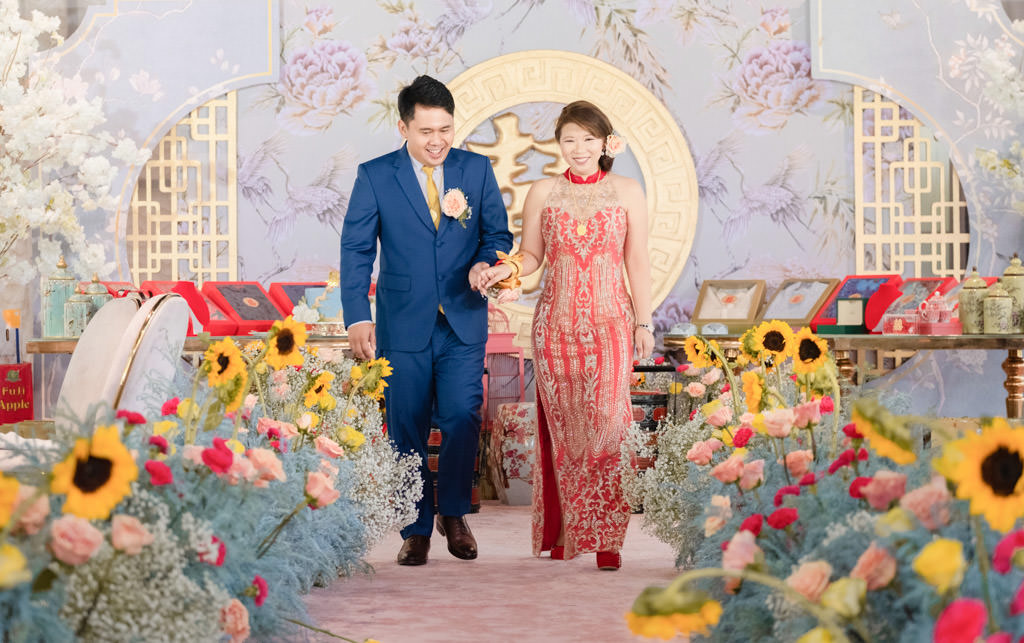 modern Chinoiserie Tinghun Chinese Engagement for Levi and Charlene couple design by Khim Cruz