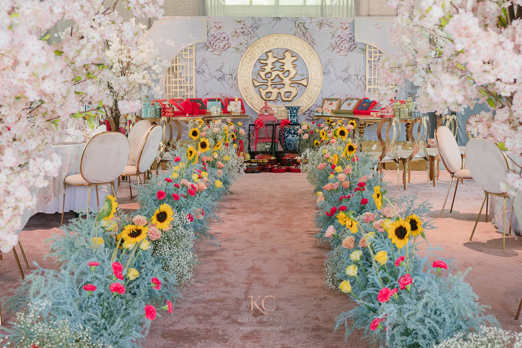 modern Chinoiserie Tinghun Chinese Engagement for Levi and Charlene event design by Khim Cruz